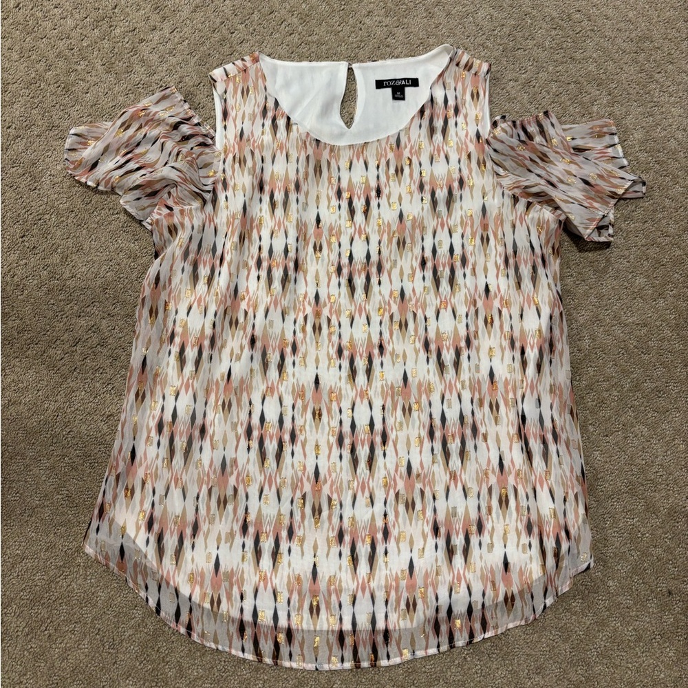Roz & Ali Women’s Off the Shoulder Blouse